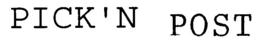 PICK'N POST trademark