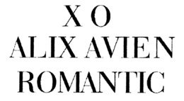XO ALIX AVIEN ROMANTIC trademark