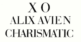XO ALIX AVIEN CHARISMATIC trademark