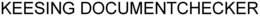 KEESING DOCUMENTCHECKER trademark