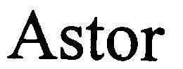 ASTOR trademark