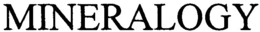 MINERALOGY trademark