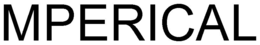 MPERICAL trademark
