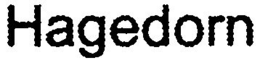 HAGEDORN trademark