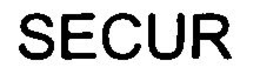 SECUR trademark