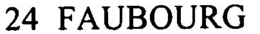 24 FAUBOURG trademark