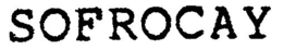 SOFROCAY trademark