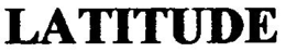 LATITUDE trademark