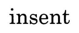 INSENT trademark