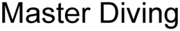MASTER DIVING trademark