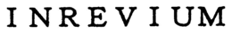 INREVIUM trademark