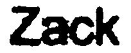 ZACK trademark