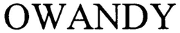 OWANDY trademark