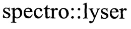 SPECTRO::LYSER trademark
