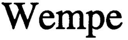 WEMPE trademark
