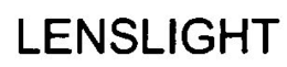 LENSLIGHT trademark