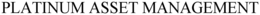 PLATINUM ASSET MANAGEMENT trademark