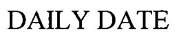 DAILY DATE trademark