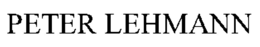 PETER LEHMANN trademark