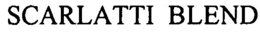 SCARLATTI BLEND trademark