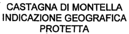 CASTAGNA DI MONTELLA INDICAZIONE GEOGRAFICA PROTETTA trademark