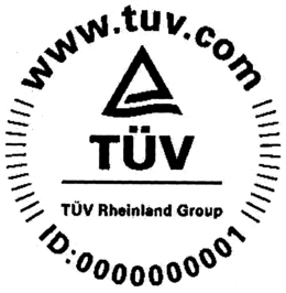 WWW.TUV.COM TÜV RHEINLAND GROUP ID: 00000001 trademark