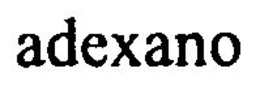 ADEXANO trademark