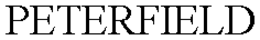 PETERFIELD trademark