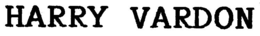 HARRY VARDON trademark