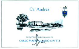 CA' ANDREA PRODOTTO E IMBOTTIGLIATO DA CARLO MASSIMILIANO GRITTI trademark