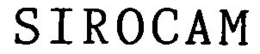 SIROCAM trademark