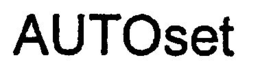 AUTOSET trademark
