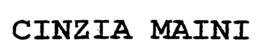 CINZIA MAINI trademark