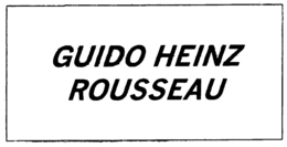 GUIDO HEINZ ROUSSEAU trademark