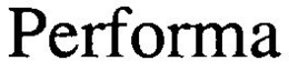 PERFORMA trademark
