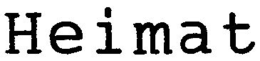 HEIMAT trademark