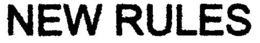 NEW RULES trademark