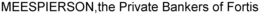 MEESPIERSON, THE PRIVATE BANKERS OF FORTIS trademark