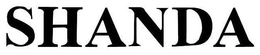 SHANDA trademark