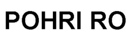 POHRI RO trademark