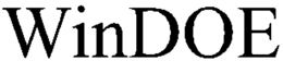 WINDOE trademark