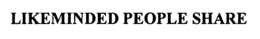 LIKEMINDED PEOPLE SHARE trademark