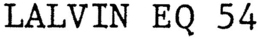 LALVIN EQ 54 trademark