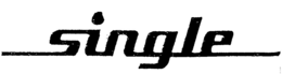 SINGLE trademark