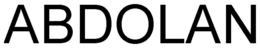 ABDOLAN trademark