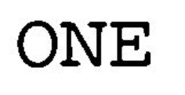 ONE trademark