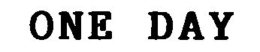 ONE DAY trademark