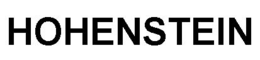 HOHENSTEIN trademark