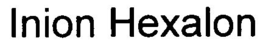 INION HEXALON trademark