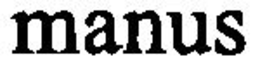 MANUS trademark